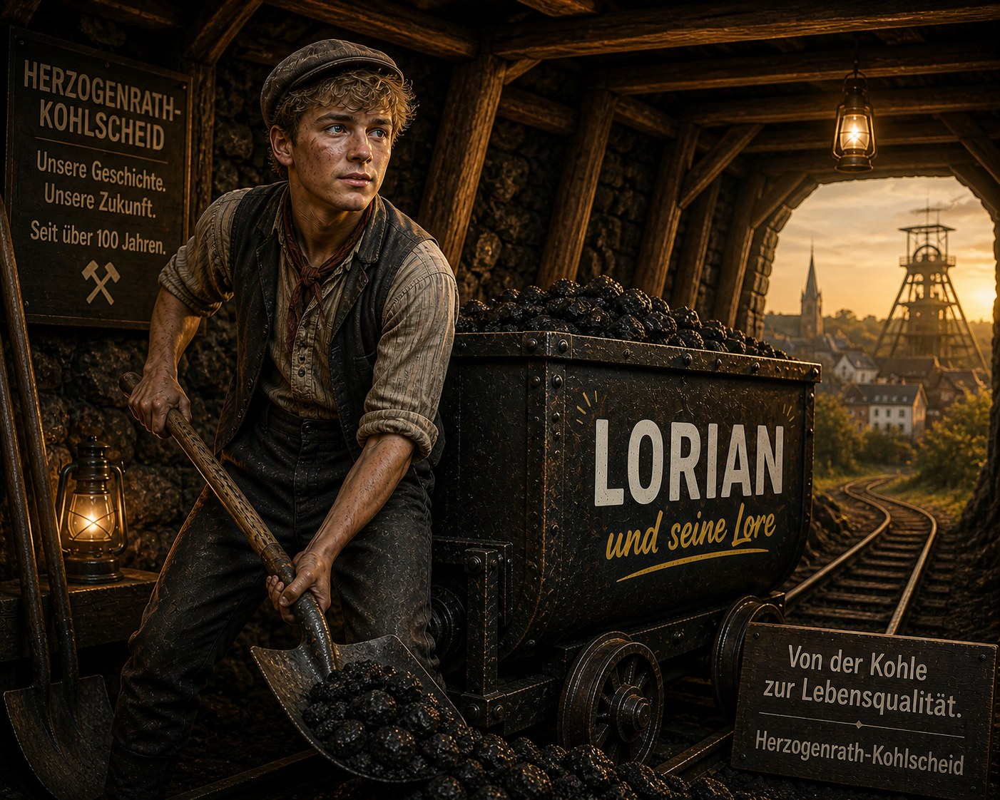 Lorian und seine Lore im alten Stollen Ley